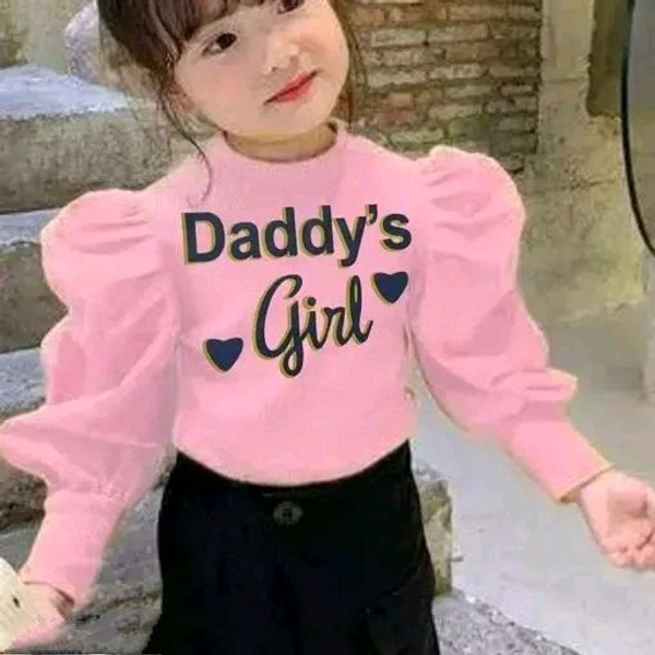 Puff Sleeves Girl's Top - 4-5 Year