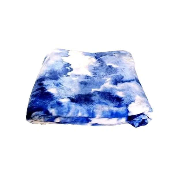 AC blanket/AC Kambal double bed size printed design - Blue