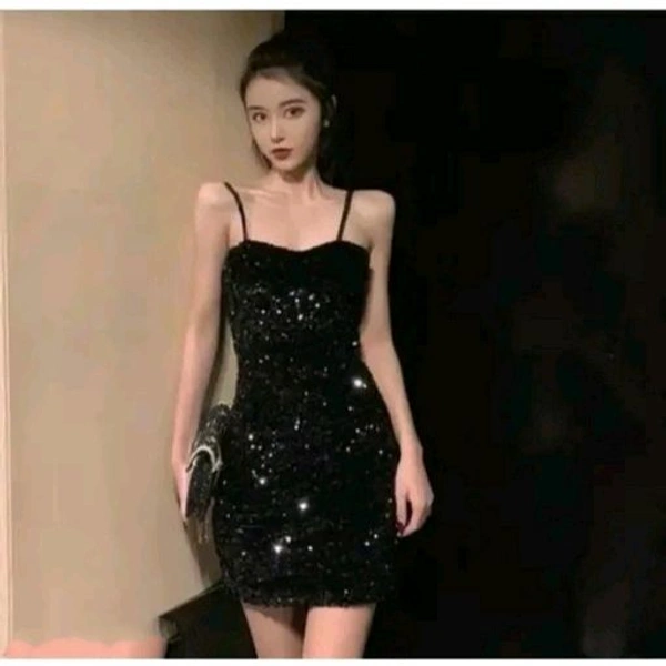 Trendy Retro Women dress  - Black, L