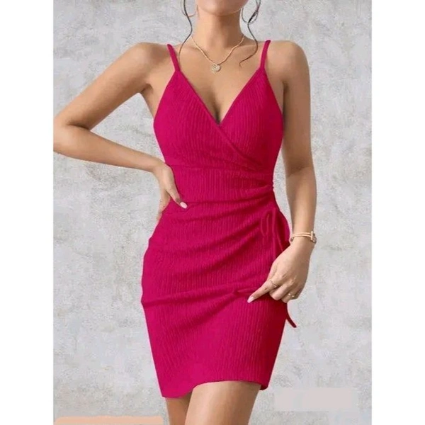 Comfy Fashionista Women Dresses - Maroon, L