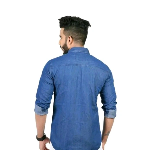 Leemarts Men Solid Casual LIGHT Blue Shirt - Blue, XL