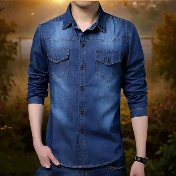 shirts for men  - Blue, L