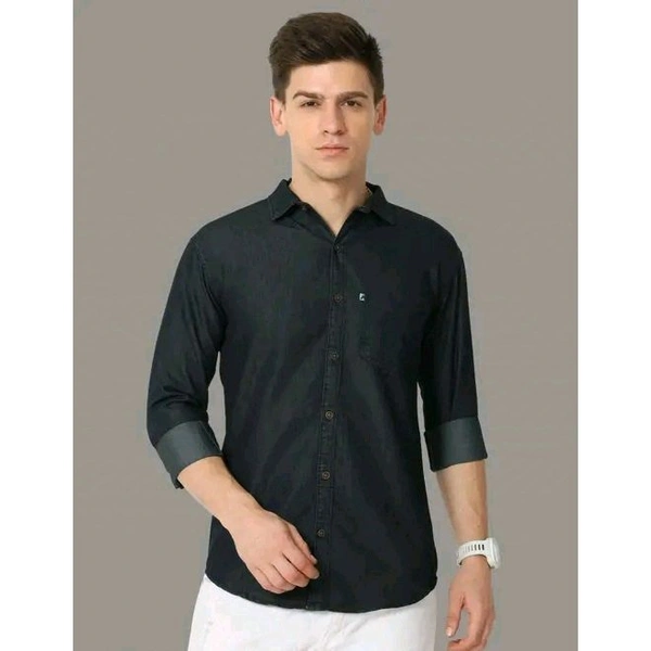 Classy Sensational Men Shirts - Navy Blue, L