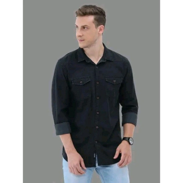 Men Formal Shirts - Black, XL