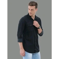 Men Formal Shirts - Black, XL