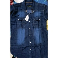 Stylish Retro Men Blue Jackets AND shirt - Blue, XL