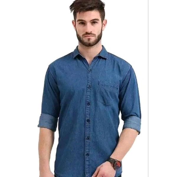 Pretty Elegant Men Shirts - Blue, S