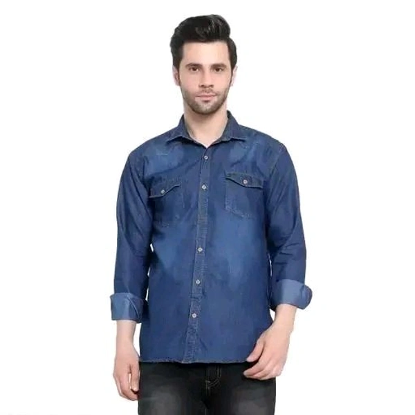 Gerents wear Denim shirt - Blue, XL