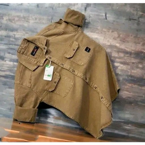 Men Casual RFD Shirt - Beige, M