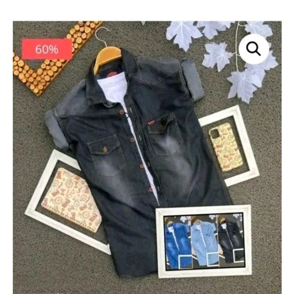 Silky Smooth Denim Shirt: Comfort, Style, and Versatility - Black, M