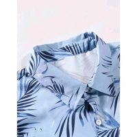 Greciilooks Men's Goa Spread Collar Multicolor Shirts - Blue, M