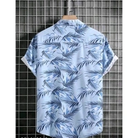 Greciilooks Men's Goa Spread Collar Multicolor Shirts - Blue, L