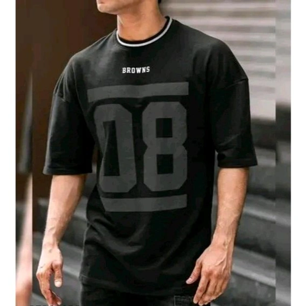 Classic Sensational Men Cotton Blend Tshirts - Black, S
