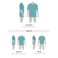 Mens Oversized Cotton Blend Tshirt - XXL, Black