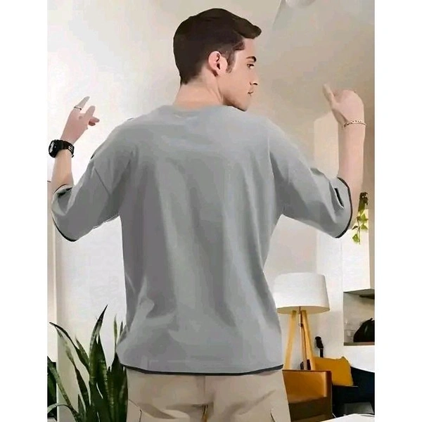 Oversized Baggy T Shirt For Men - Gray, XXS