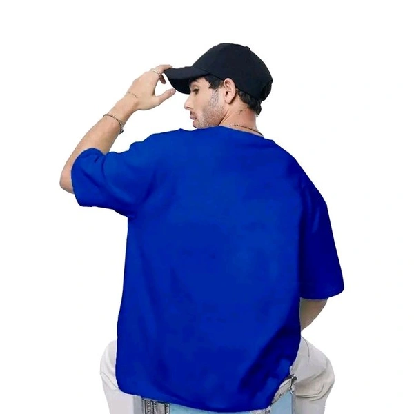 Trendy Stylish Sensational Oversized Half Sleeve T-Shirt - 3XL, Blue