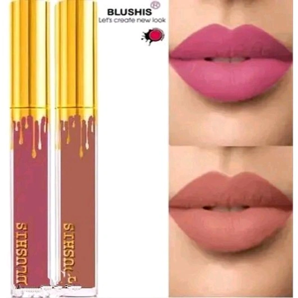 BLUSHIS , 10 Light/ MatteLiquid/ LipstickPack of 2 - Nude