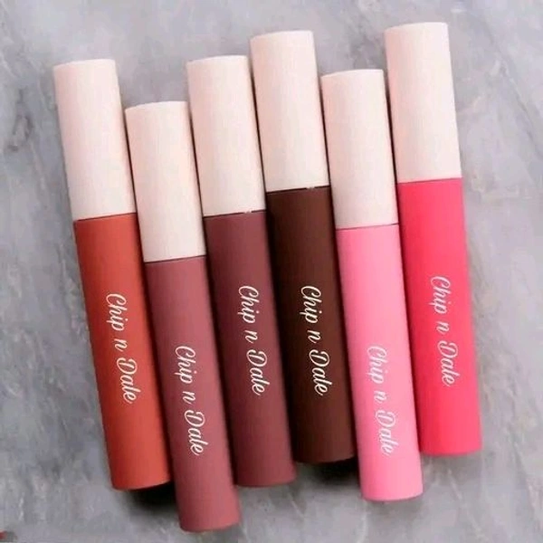 CUTE N WILD Waterproof Long Lasting Liquid Matte Non Transfer Lipsticks(pack of 8) - 10 Light