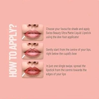 CUTE N WILD Waterproof Long Lasting Liquid Matte Non Transfer Lipsticks(pack of 8) - 10 Light