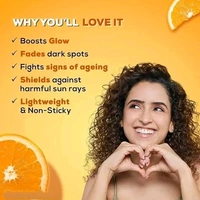 Joy  Vitamin C Bright Glow Day Cream for Face with SPF | Boosts Glow, Fades Dark Spots, Fights Ageing & Protects from Sun Damage | Lightweight & Oil Free Face Moisturizer - 50ml