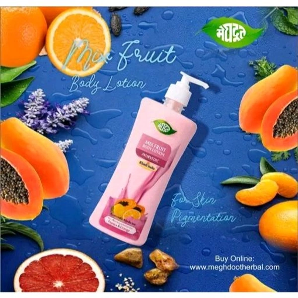 MEGHDOOT  HERBAL Mix Fruit Body Lotion 500ml (Pack of 1)