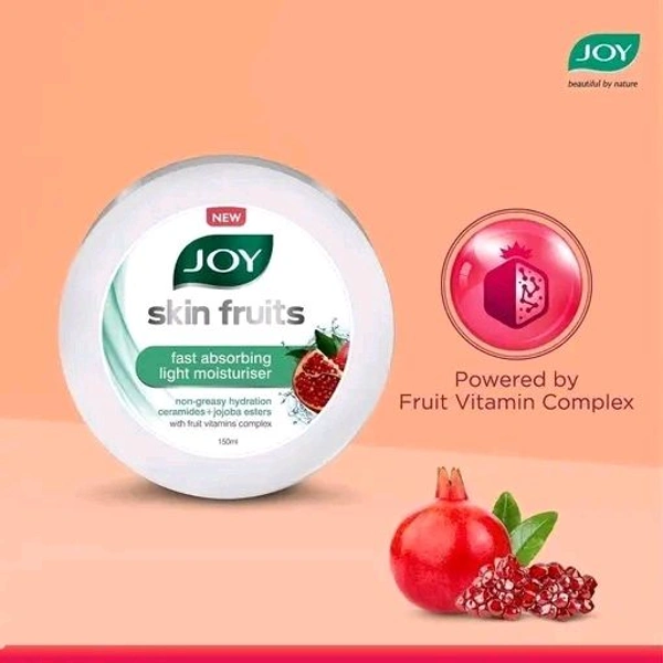 Joy  Skin Fruits Fast Absorbing Light Moisturiser Cream with Fruit Vitamins Complex (150 ml)