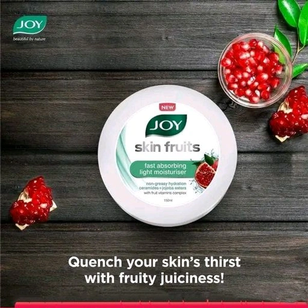 Joy  Skin Fruits Fast Absorbing Light Moisturiser Cream with Fruit Vitamins Complex (150 ml)