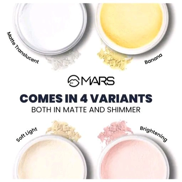 Mars High Definition Ultra Fine Matte Loose Powder Compact (Matte Translucent, 8 g)