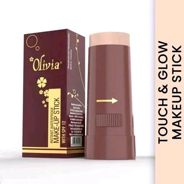 Olivia Instant Waterproof Makeup shimmering Stick Concealer with SPF 12 -Touch & Glow, 15g Shade No.5