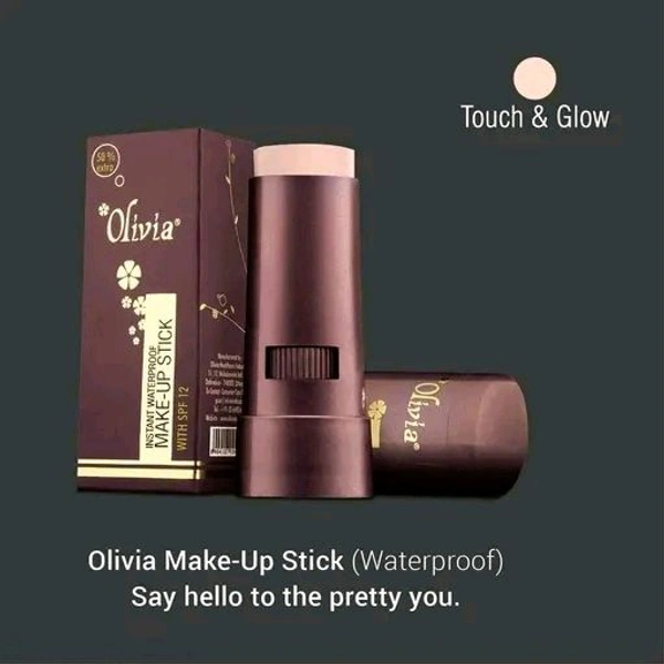 Olivia Instant Waterproof Makeup shimmering Stick Concealer with SPF 12 -Touch & Glow, 15g Shade No.5