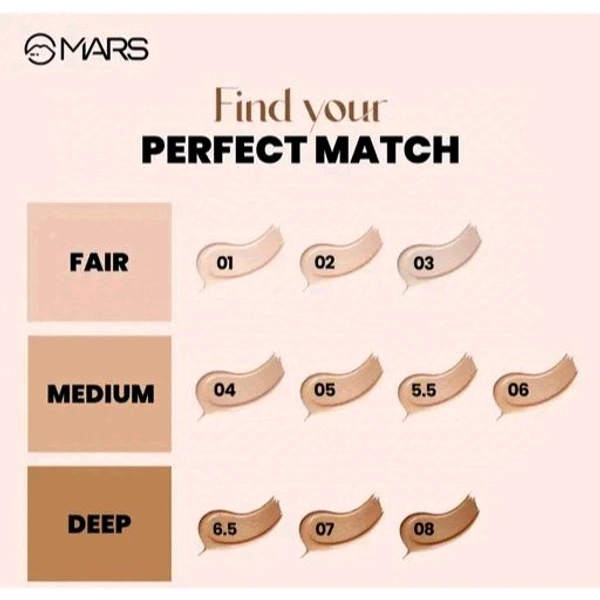 Mars High Coverage Liquid Foundation (Shade-05, 40 ml)