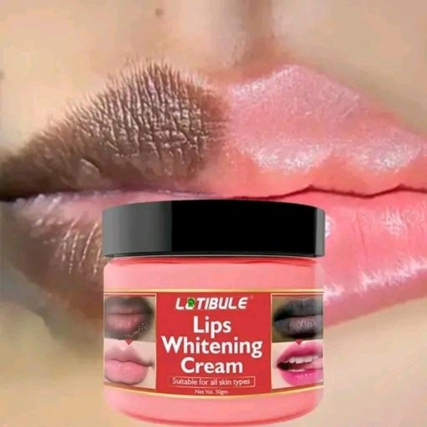 Latibule lip cream brightens dark lips |restores natural lip color, makes damaged & dead lips soft & kissable| smooth and healthy| No side effects, paraben & sulphate free. completely safe for daily use for man & women 50g pack of-1