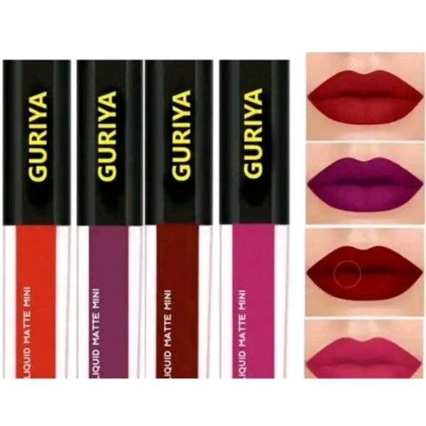 Guriya,Multicolor/MatteLiquid/LipsticPack of 4