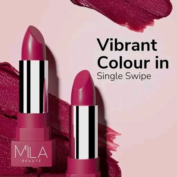MILA BEAUTE MILA Beaute Matte Lipstick, Long lasting lipsticks, Lipstick for Women, 4.2gm Each, Lipstick Combo pack of 3 (Cloud 9 , Laroosh , Glamorous) - Maroon