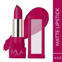 MILA BEAUTE MILA BEAUTÉ Matte Lipstick, Long Lasting Lipsticks for women, Red Lipstick, 4.2g (Full Panic - 510)