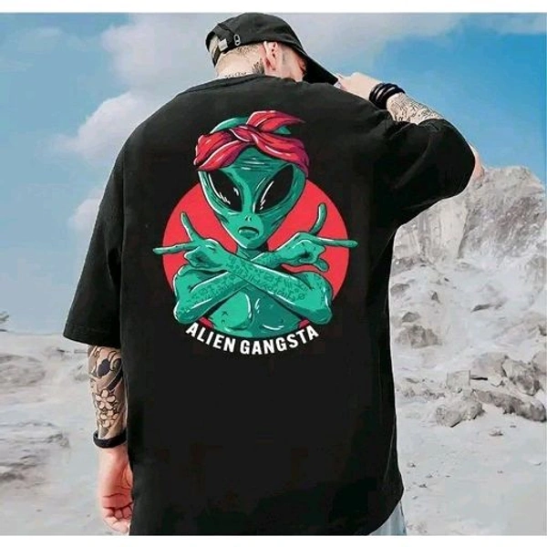 Smosh Oversized Cotton Blend Tshirt - Black, XL