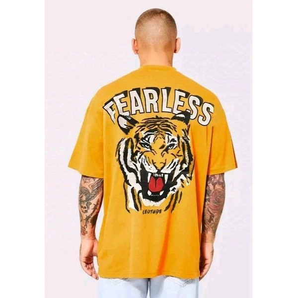 Leotude Men's Tshirts - L, Yellow