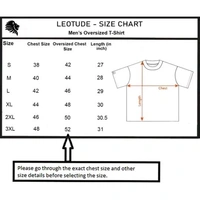 Trendy LEOTUDE's Men's Round Neck Half Sleeve Oversized Back Printed T-Shirt For Men | Plus Size Also Available - Black, 2XL