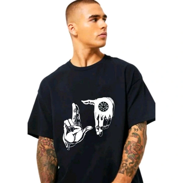 Cottton Be Alucard Anime Black Oversized T shirt For Men - Black, M