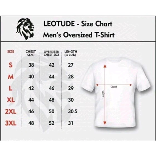 Oversized Round Neck Half Sleeve Men's T-Shirt | Plus Size Also Available - Red, S