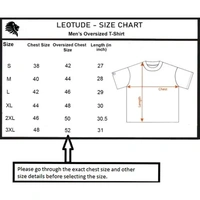 LEOTUDE Men's Oversized Cotton Blend Half Sleeve T-Shirt | Plus Size Also Avaialble - Blue, M