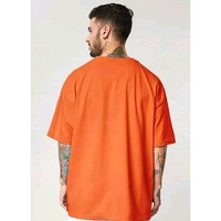 Stylish Sensational Oversized Printed Half Sleeve T-shirt | Plus Size Also Available - Orange, 2XL