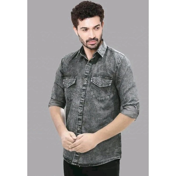 Fancy Fabulous Men Shirts - Gray, M