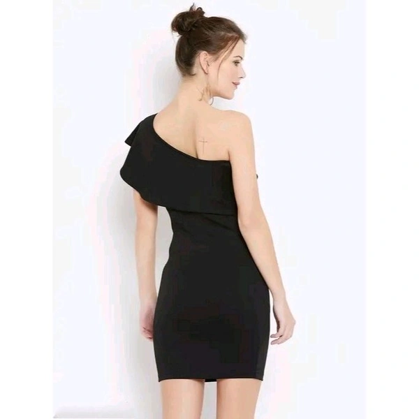 Stylish Off-Shoulder Dresses - S, Black