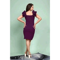 Fancy Designer Western Dresses for women - Purple, XXL