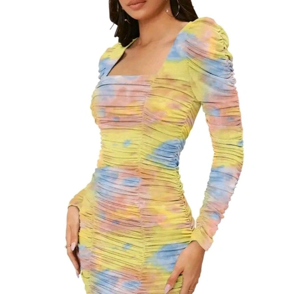 Norzy Paris - Party wear self Designer Women Dress - Pink, S