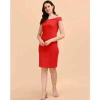 Westen party Dress - Red, XL
