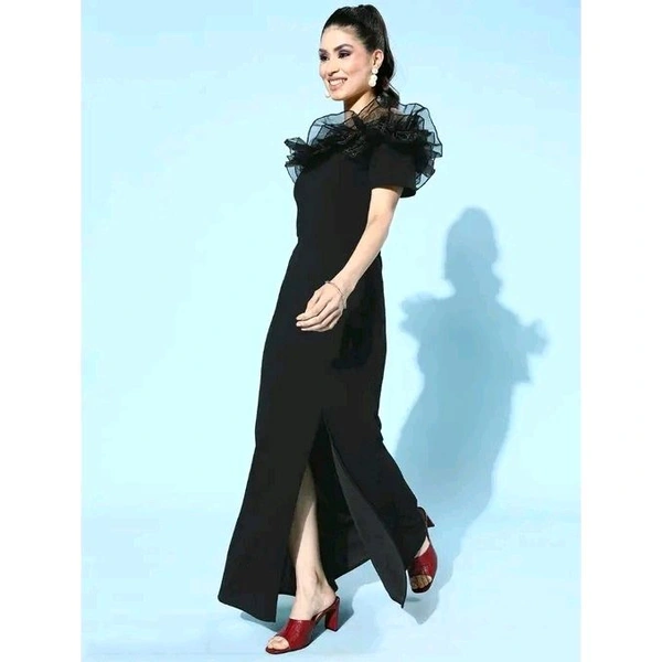 Western Dress For Women - Black, XXL