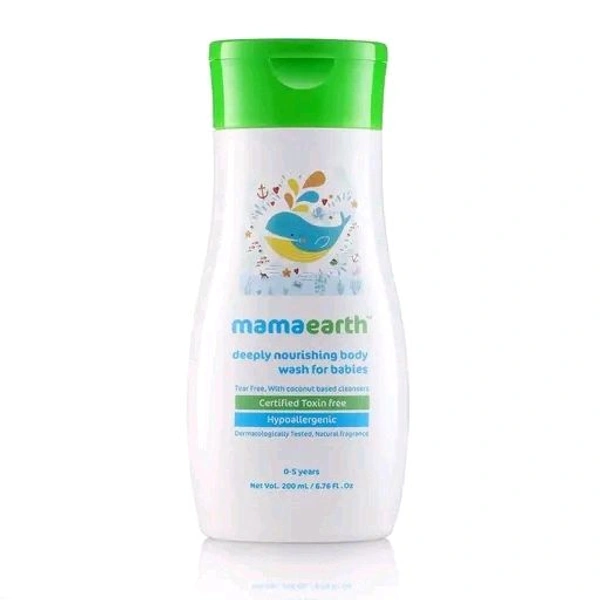 Mamaearth Deeply nourishing wash for babies (200 ml, 0-5 Yrs)