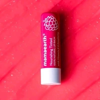 Mamaearth Nourishing Tinted 100% Natural Lip Balm with Vitamin E and Raspberry - 4 g